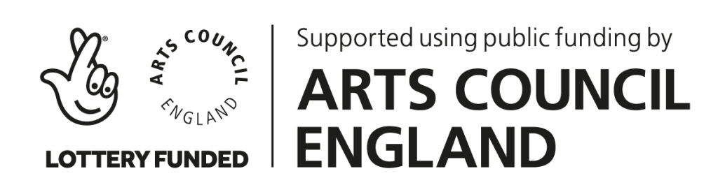 Arts Council England logo featuring black text on a transparent background.