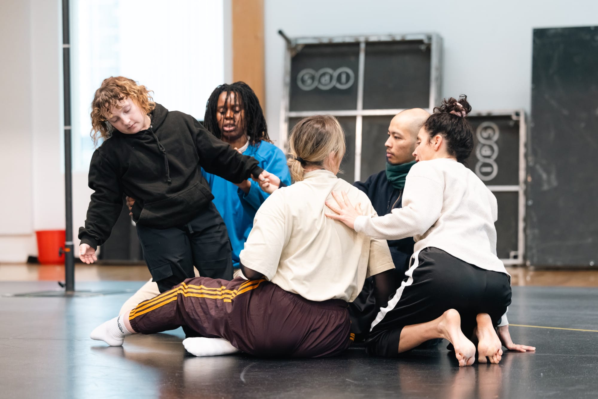 Rehearsals of 'Over and Over (and over again)' by Dan Daw Creative Projects for Candoco Dance Company. Photo by: Roswitha Chesher